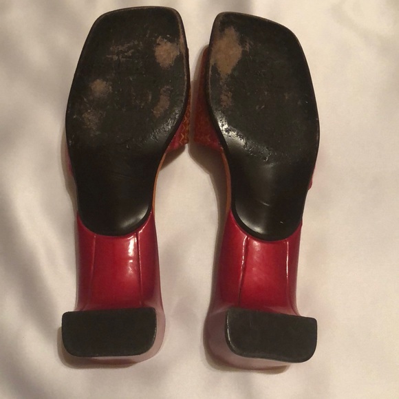 Stuart Weitzman open toe Kitten Multi Colored - Picture 4 of 5